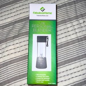 NWT FabulousHome USB Black Personal Blender